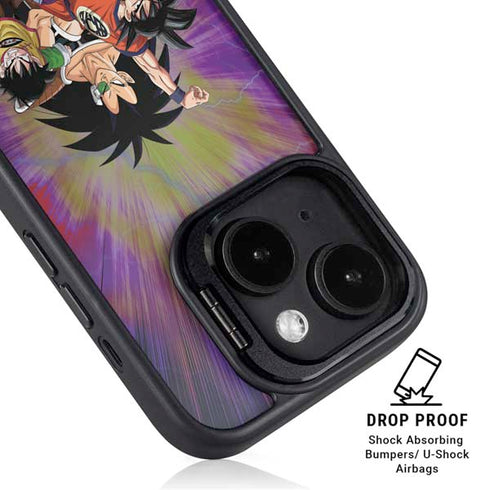 Dragon Ball Z Saiyan Saga iPhone 14 Kickstand Case
